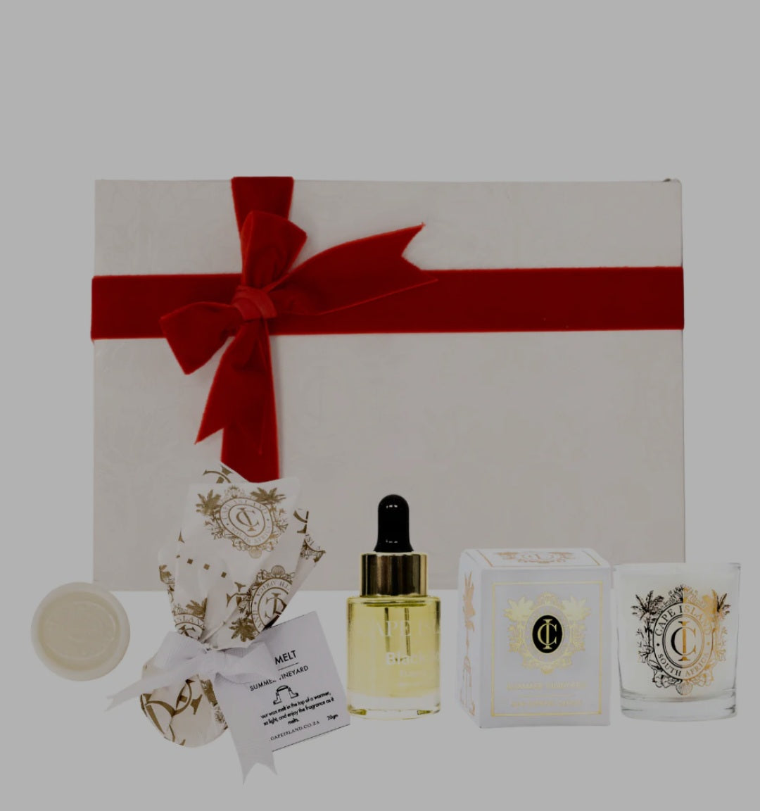 PETIT GIFT: Summer vineyard candle; Hand Tube 75ml and perfumed wax melt