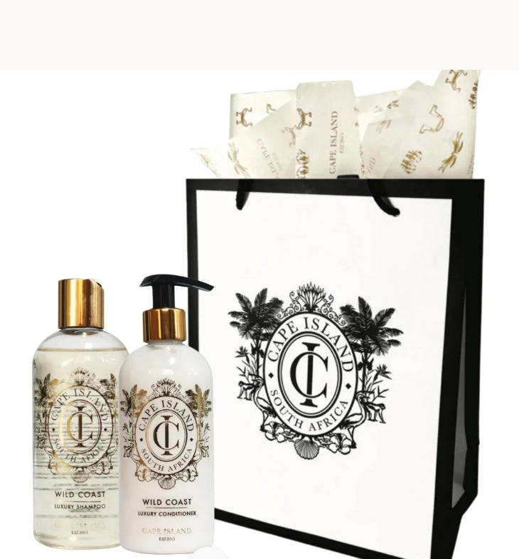 Wild Coast 300ml Shampoo & Conditioner in Gift Bag